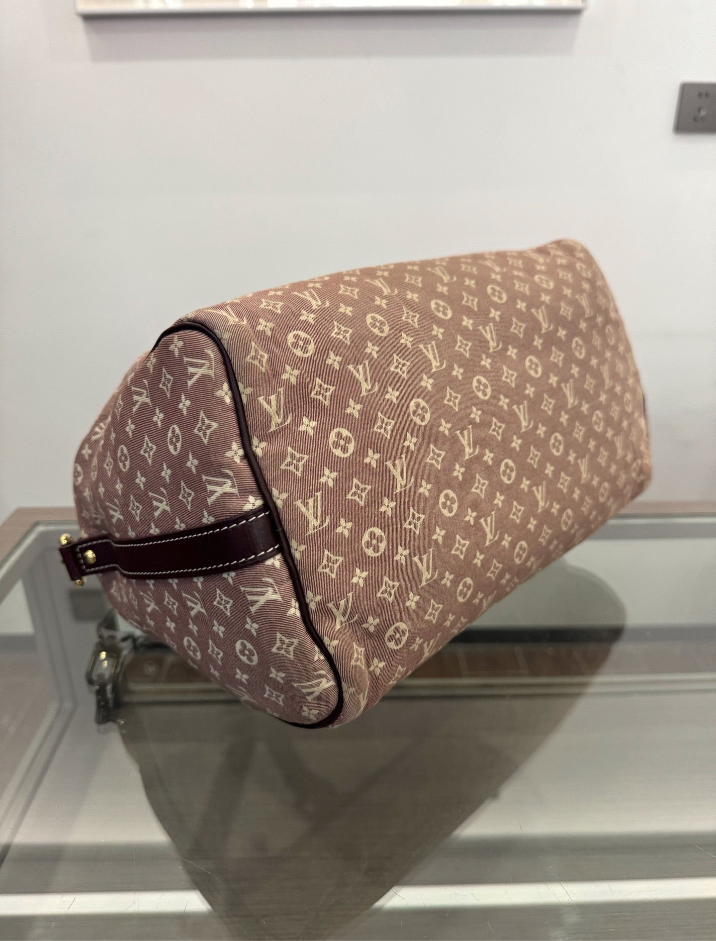 Louis Vuitton - Speedy - Denim - Jeans - Pink - (30 cm)