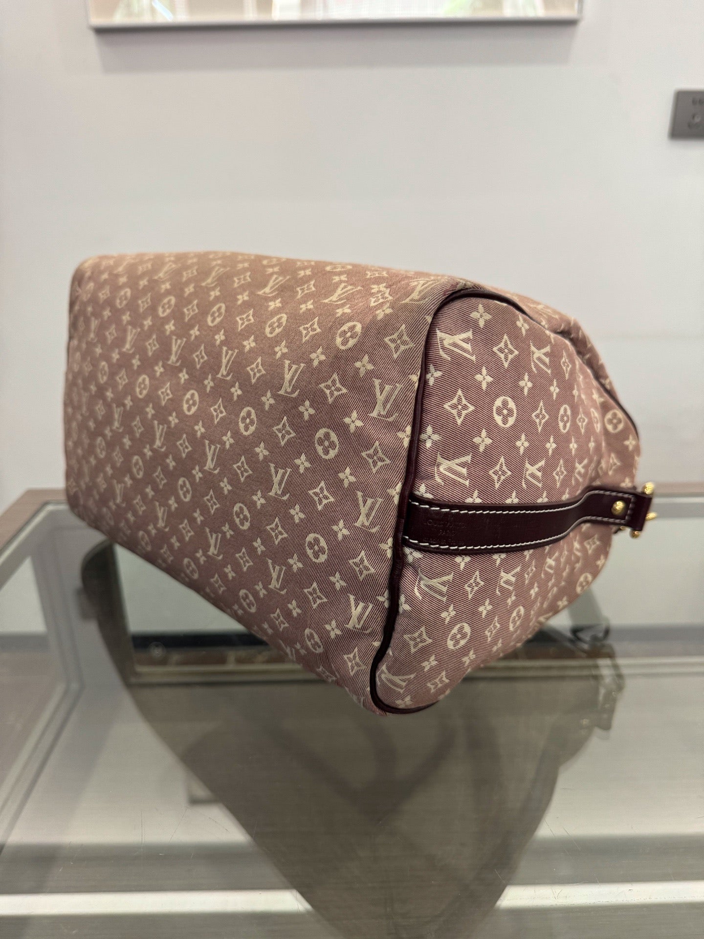 Louis Vuitton - Speedy - Denim - Jeans - Pink - (30 cm)