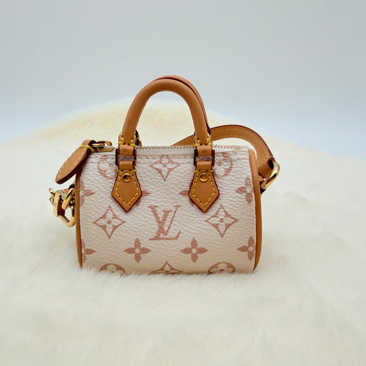 Louis Vuitton - Speedy - Leather - Beige - (mini)