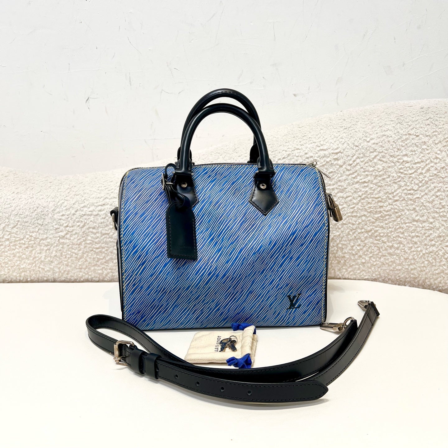 Louis Vuitton - Speedy - Leather - Blue - (small)