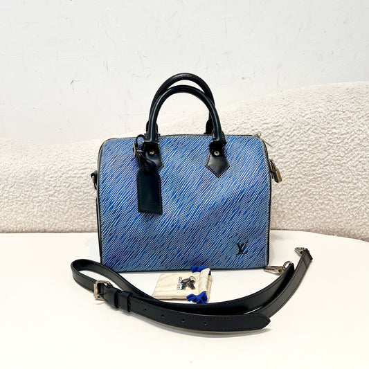 Louis Vuitton - Speedy - Leather - Blue - (small)