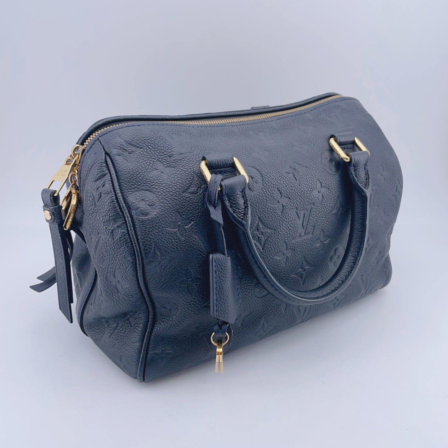 Louis Vuitton - Speedy - Leather - Navy - (small)