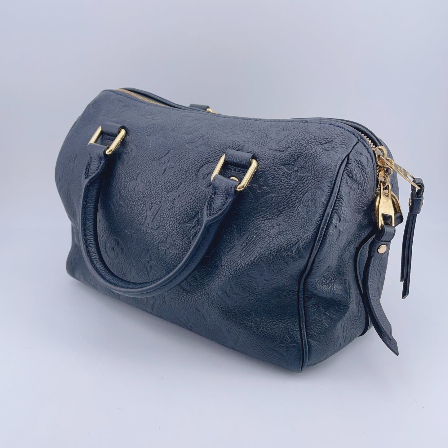 Louis Vuitton - Speedy - Leather - Navy - (small)