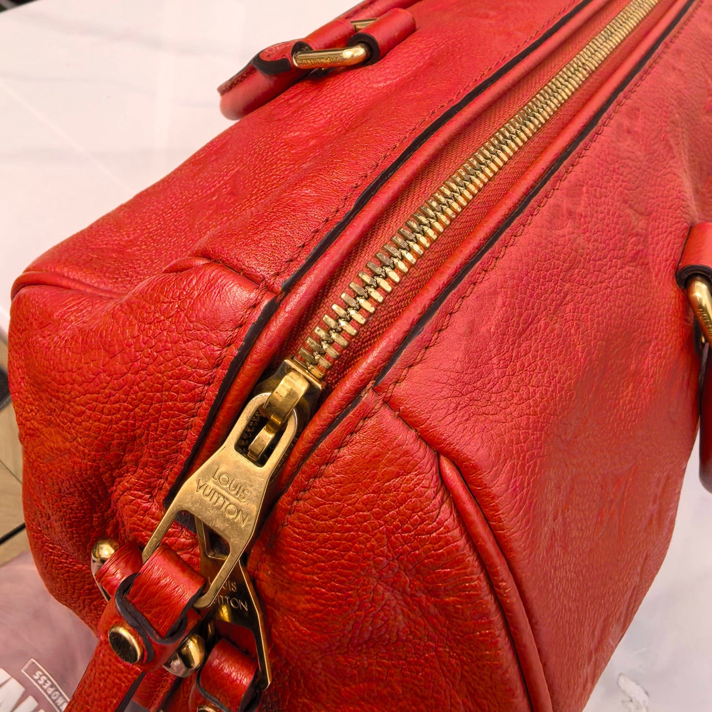 Louis Vuitton - Speedy - Leather - Red - (medium)