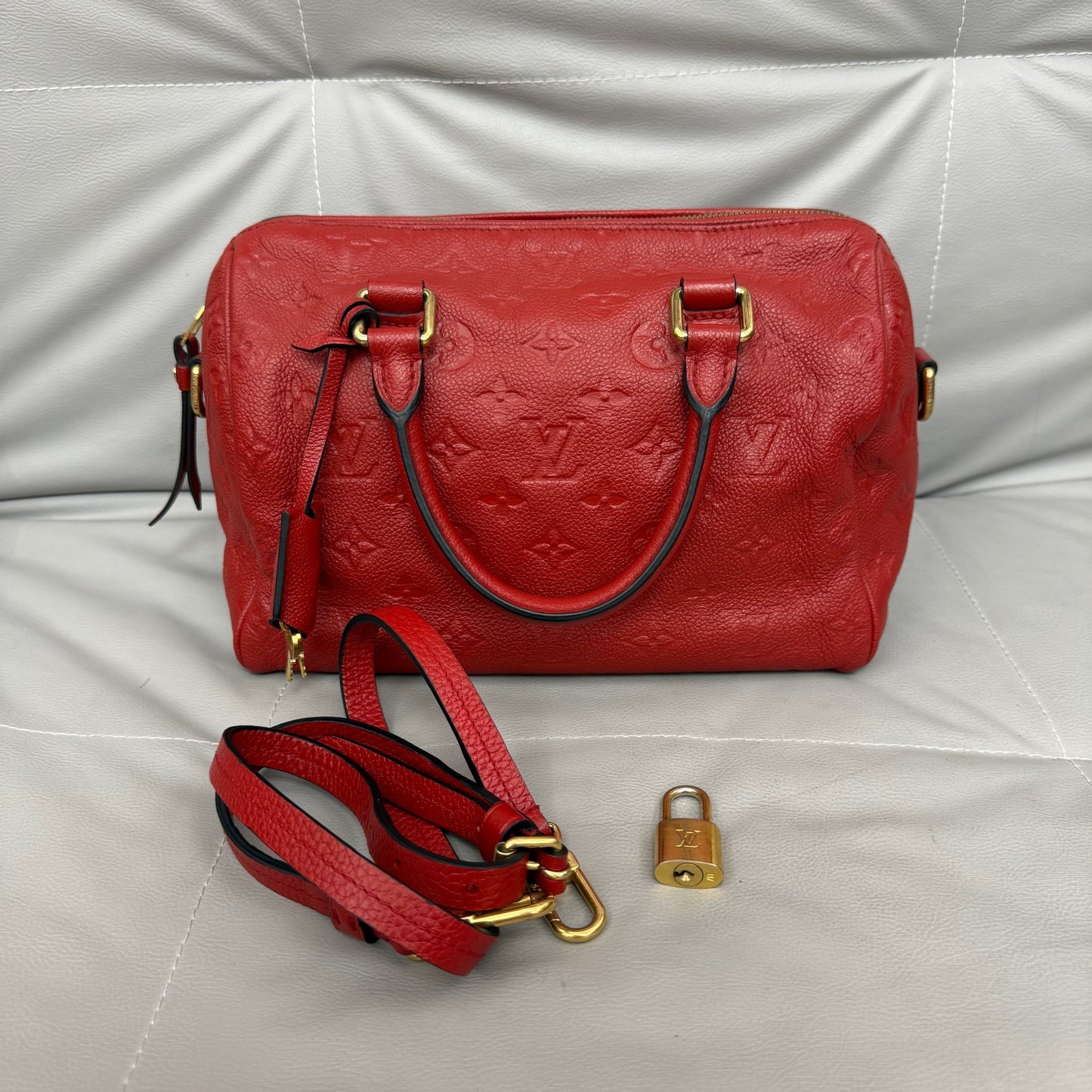 Louis Vuitton - Speedy - Leather - Red - (small)