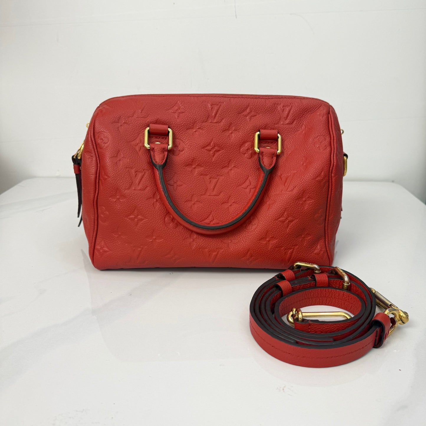 Louis Vuitton - Speedy - Leather - Red - (small)