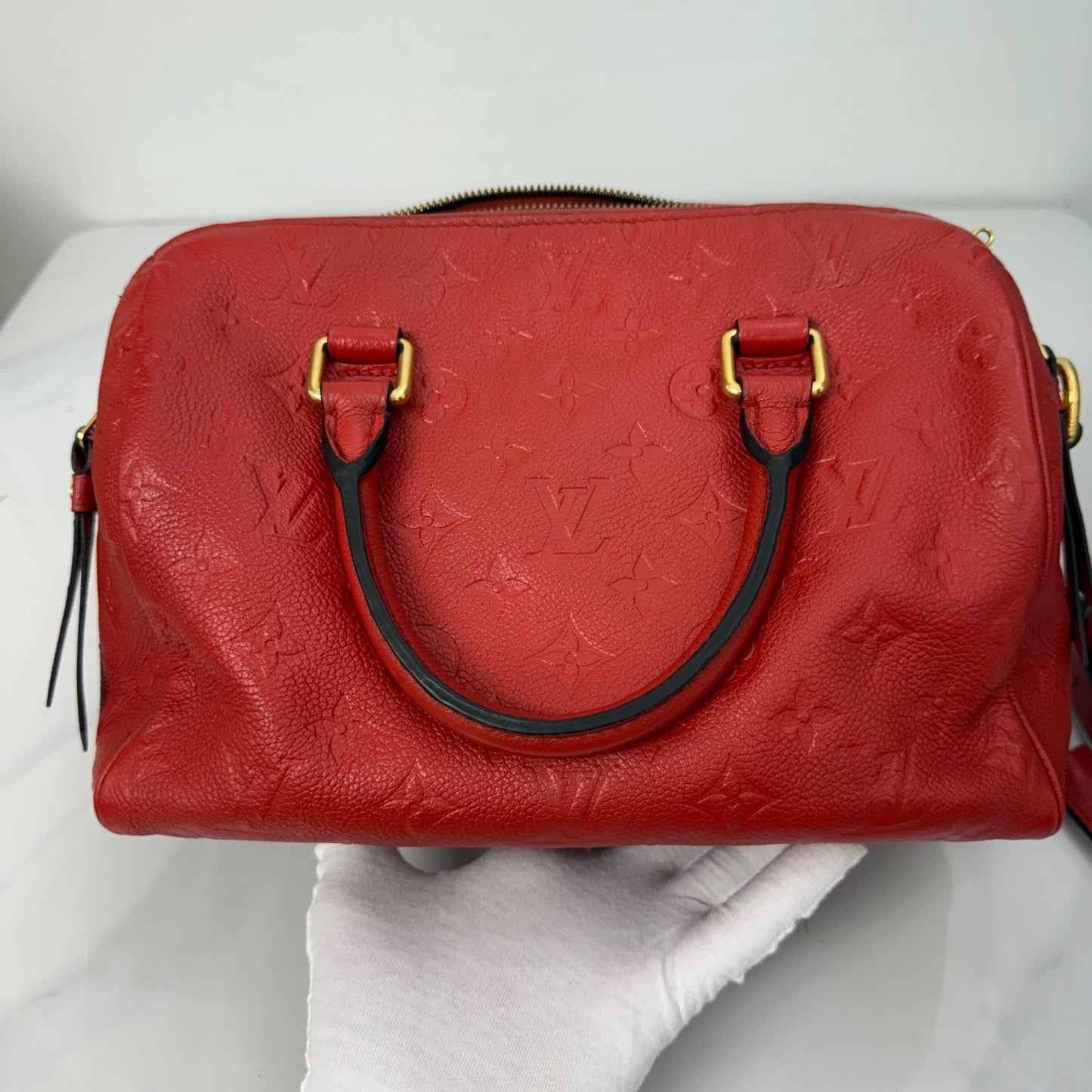 Louis Vuitton - Speedy - Leather - Red - (small)
