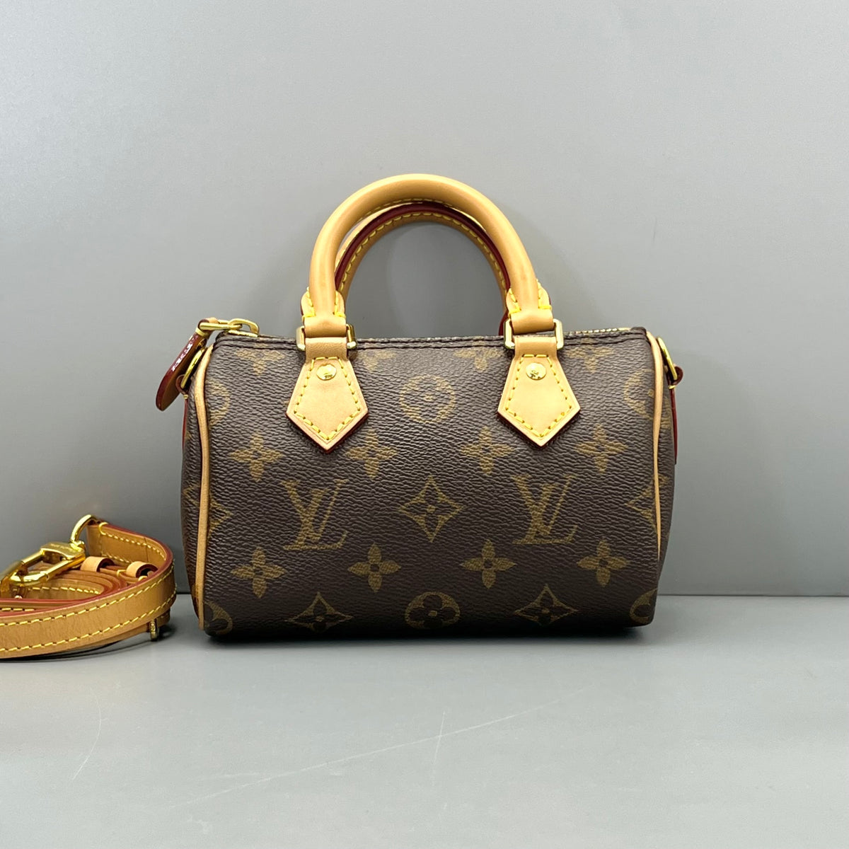 Louis Vuitton - Speedy Nano - Cloth - Brown - (mini)