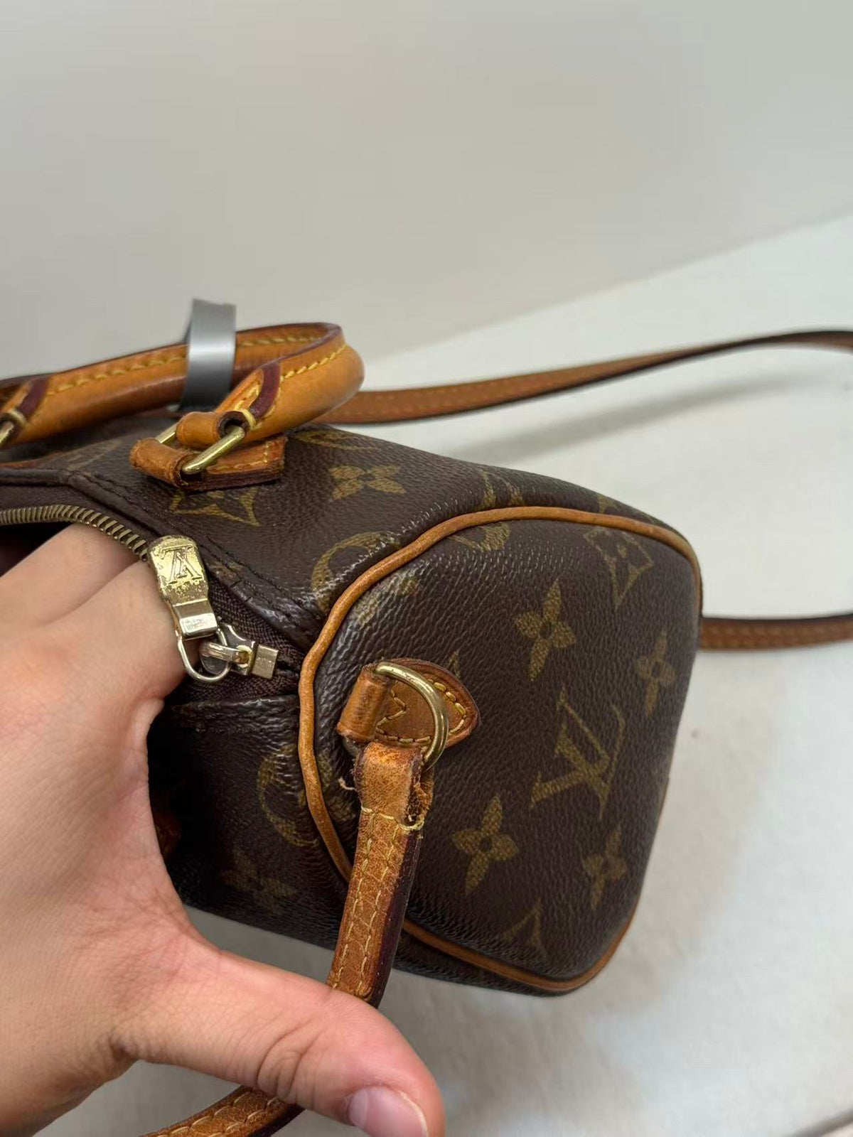 Louis Vuitton - Speedy Nano - Cloth - Brown - (mini)