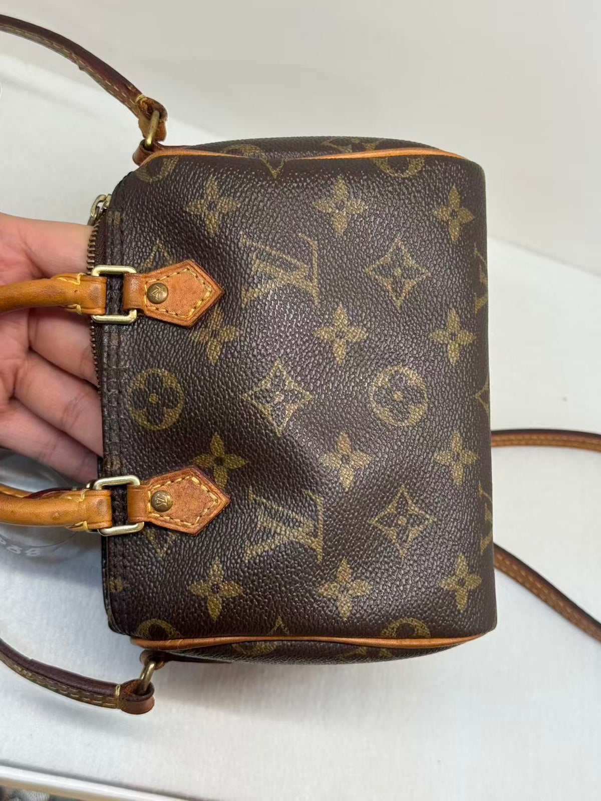 Louis Vuitton - Speedy Nano - Cloth - Brown - (mini)