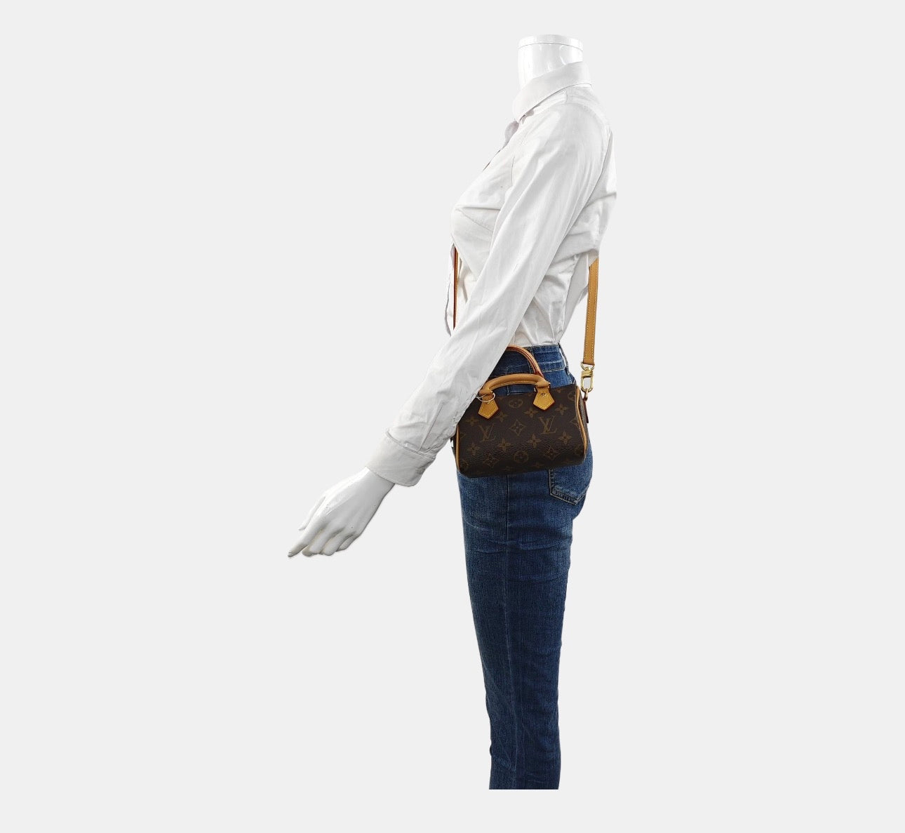 Louis Vuitton - Speedy Nano - Cloth - Brown - (mini)