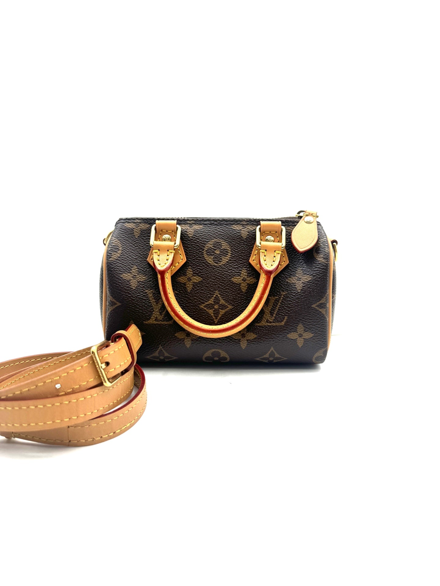 Louis Vuitton - Speedy Nano - Coated canvas with Vachetta leather trim - Brown - (mini)