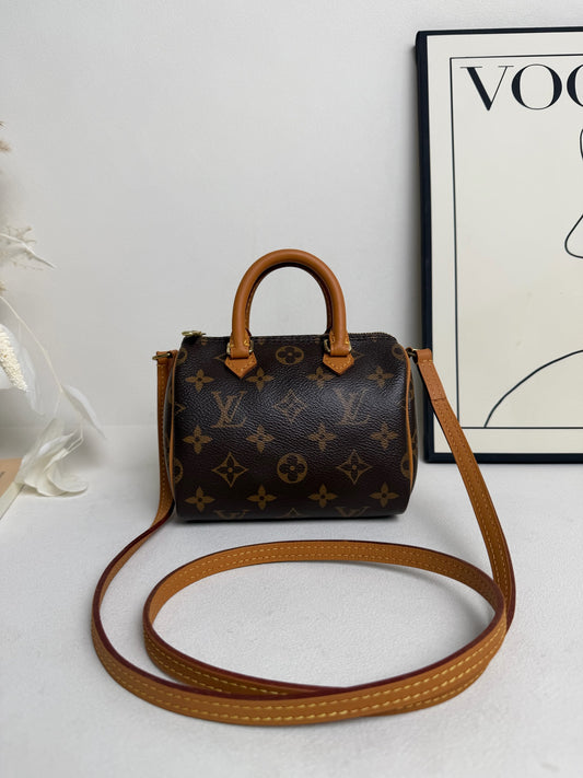 Louis Vuitton - Speedy Nano - Leather - Brown - (mini)