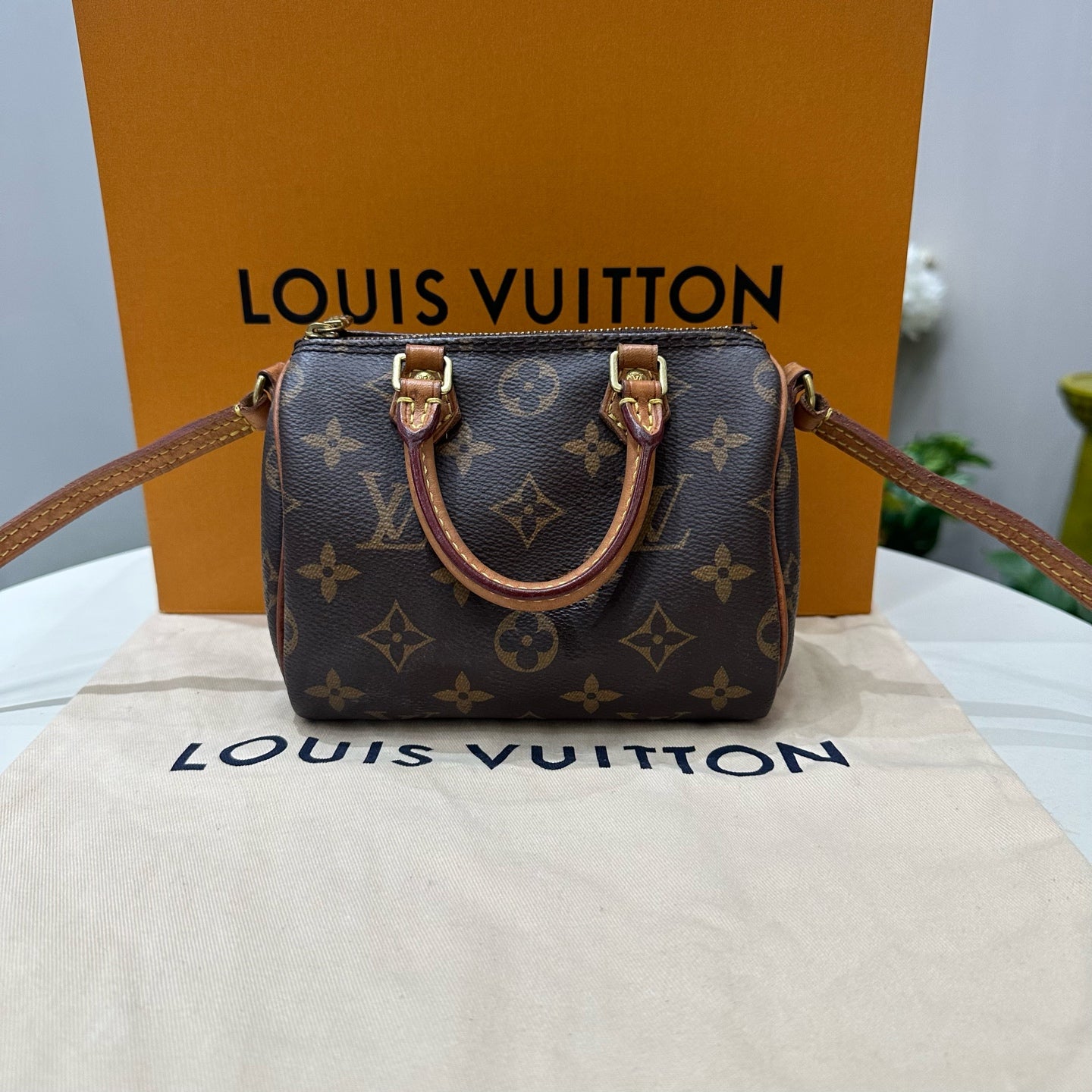 Louis Vuitton - Speedy Nano - Leather - Brown - (mini)