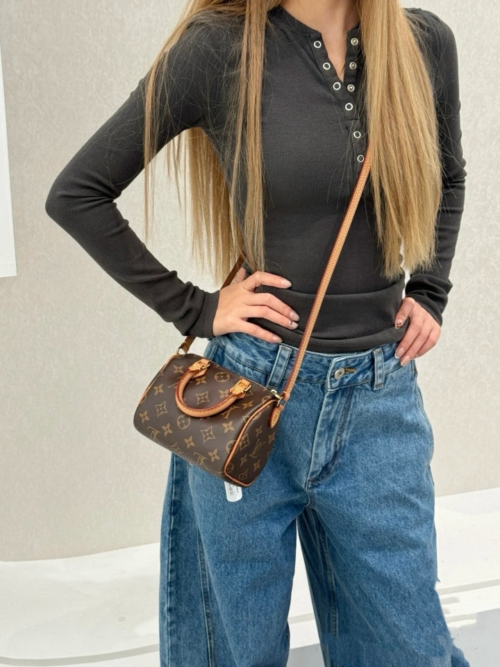 Louis Vuitton - Speedy Nano - Leather - Brown - (mini)