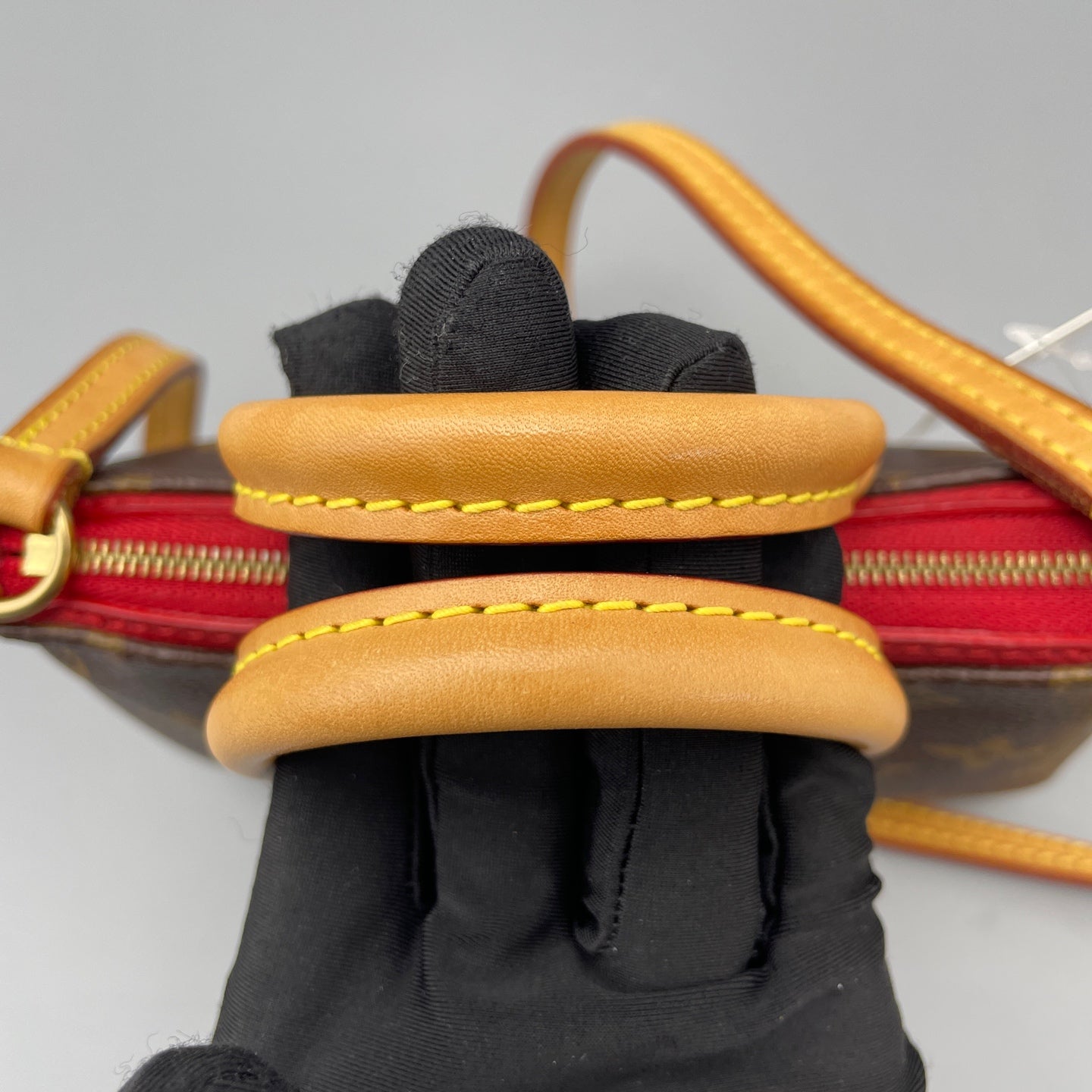 Louis Vuitton - Speedy Nano - Monogram coated canvas with Vachetta leather trim - Brown and Red - (mini)