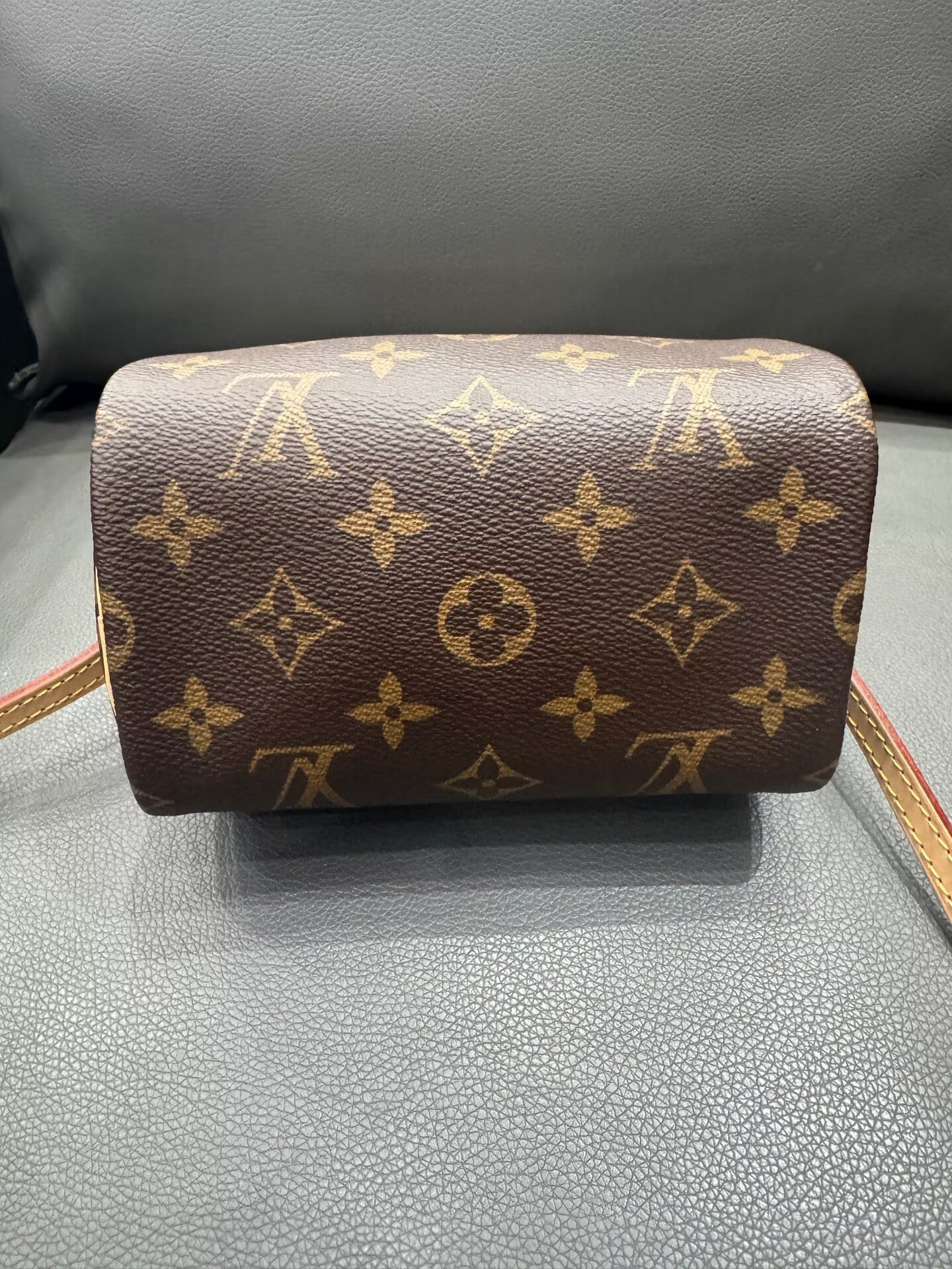 Louis Vuitton - Speedy Nano - Monogram coated canvas with Vachetta leather trim - Brown with Natural Vachetta and Gold-Tone Hardware - (mini)