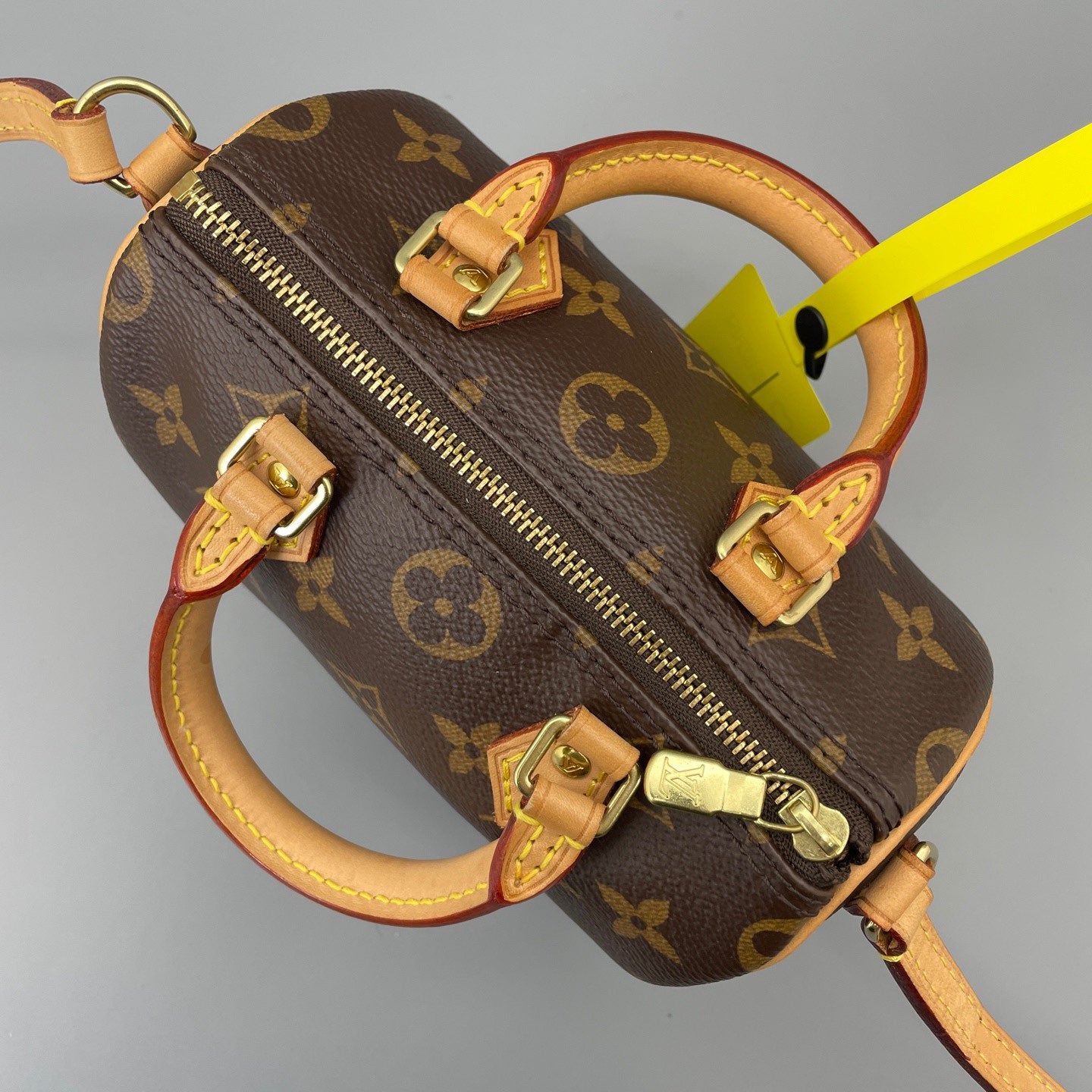 Louis Vuitton - Speedy Nano - Monogram coated canvas with Vachetta leather trim - Brown - (mini)