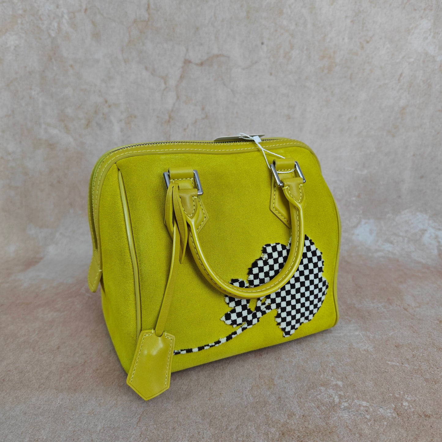 Louis Vuitton - Speedy - Suede - Yellow - (mini)
