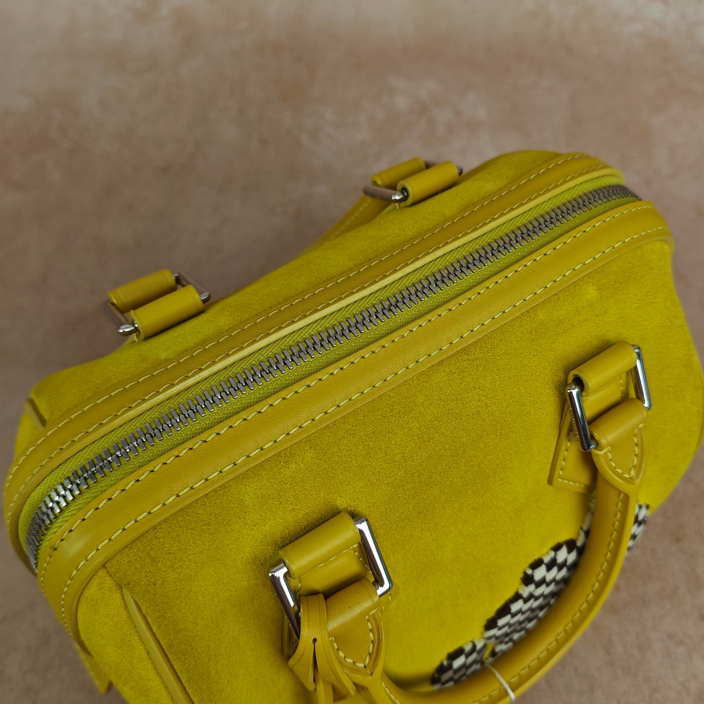 Louis Vuitton - Speedy - Suede - Yellow - (mini)