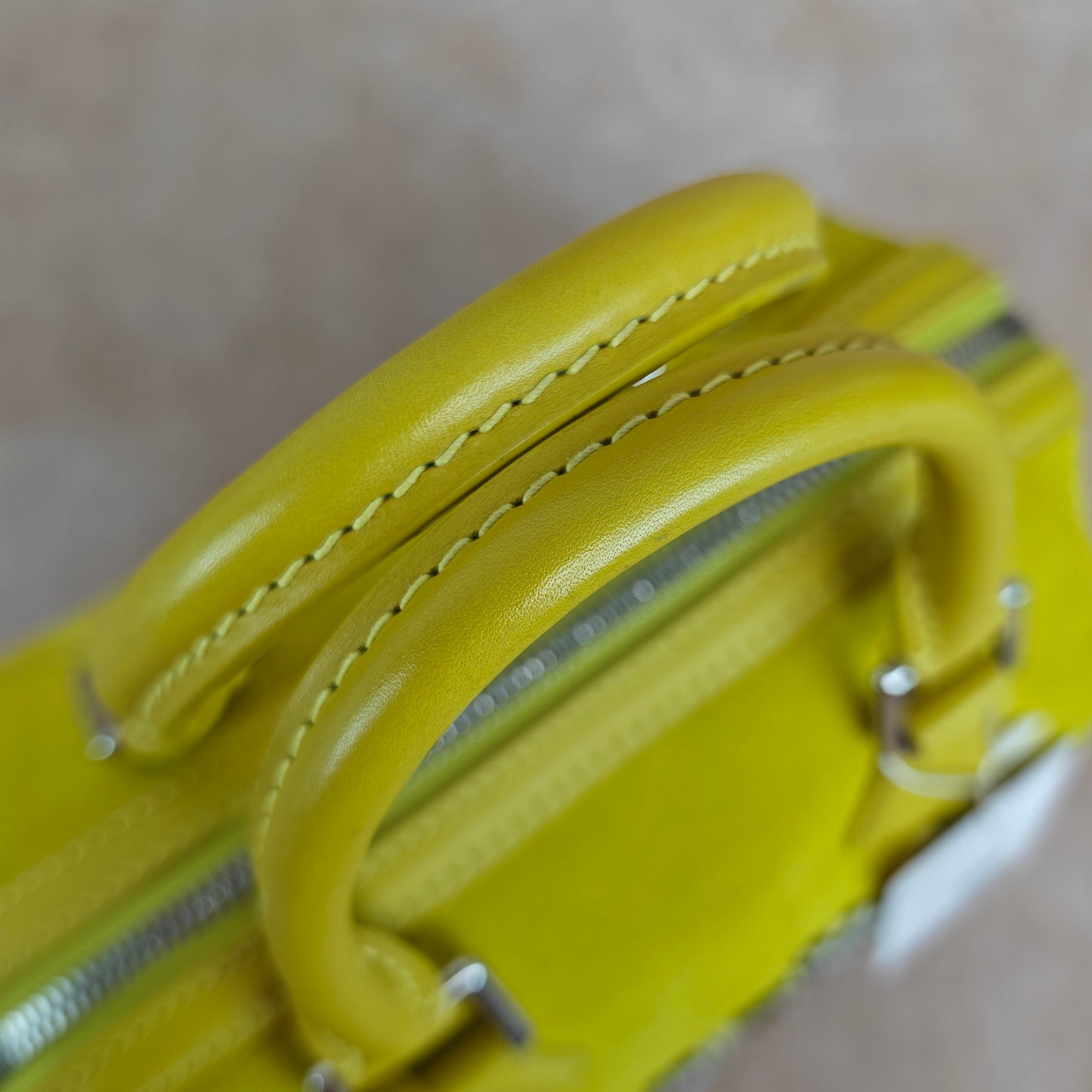Louis Vuitton - Speedy - Suede - Yellow - (mini)
