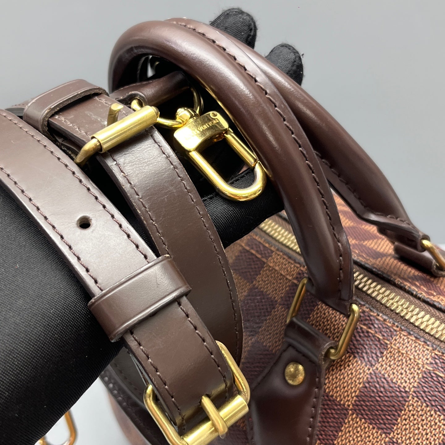 Louis Vuitton - Speedy - Synthetic - Brown - (25)