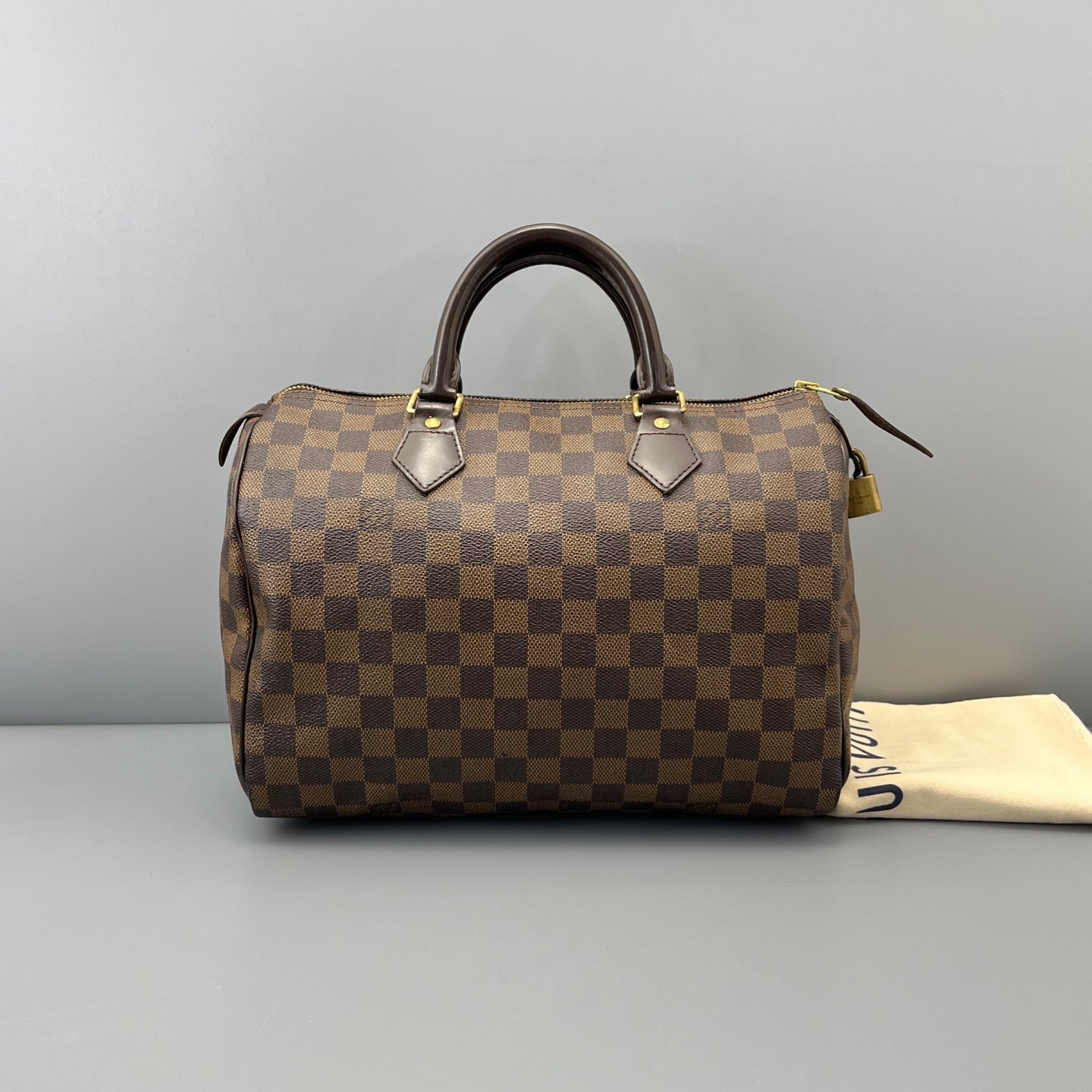 Louis Vuitton - Speedy - Synthetic - Brown - (medium)