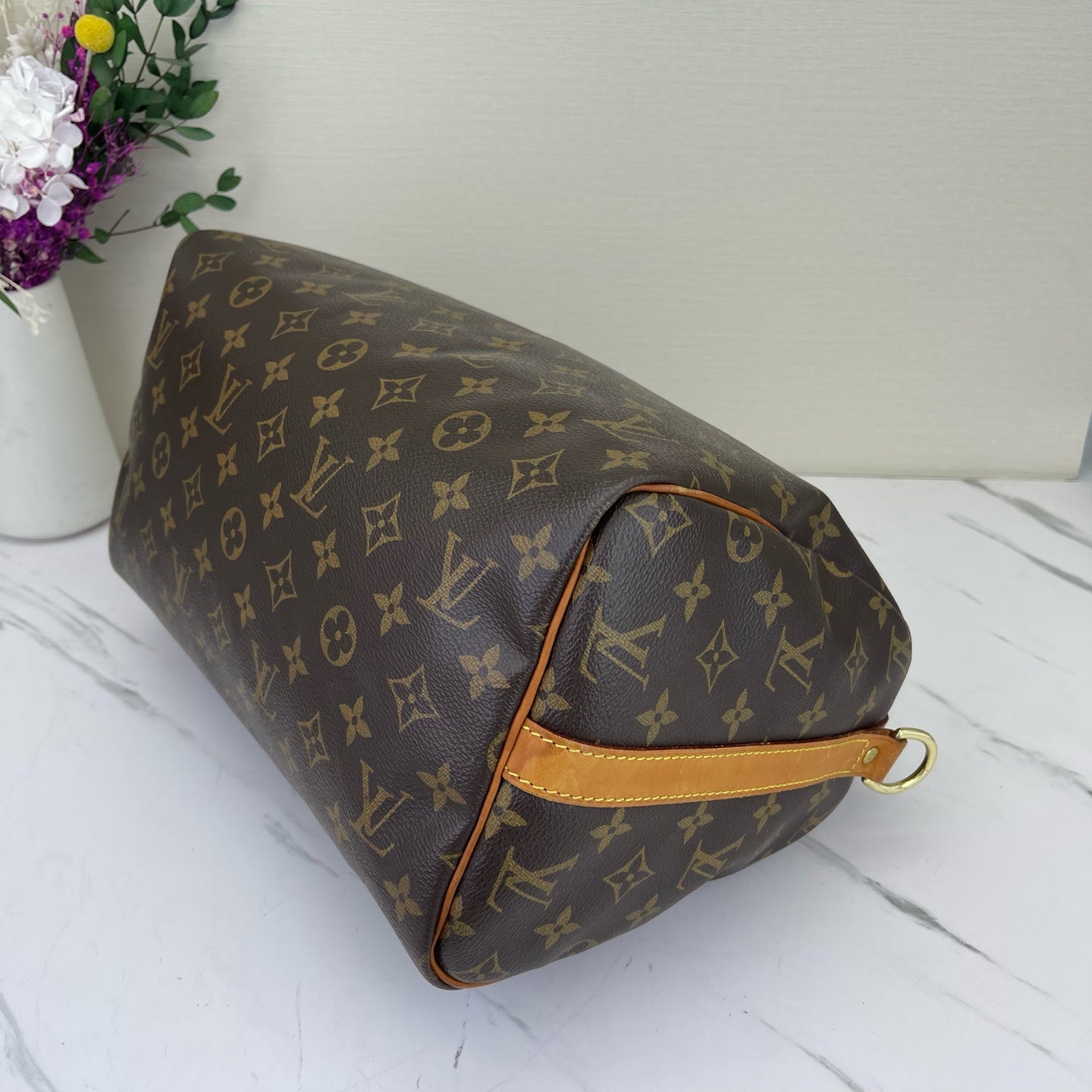 Louis Vuitton - Speedy - Synthetic - Brown - (medium)