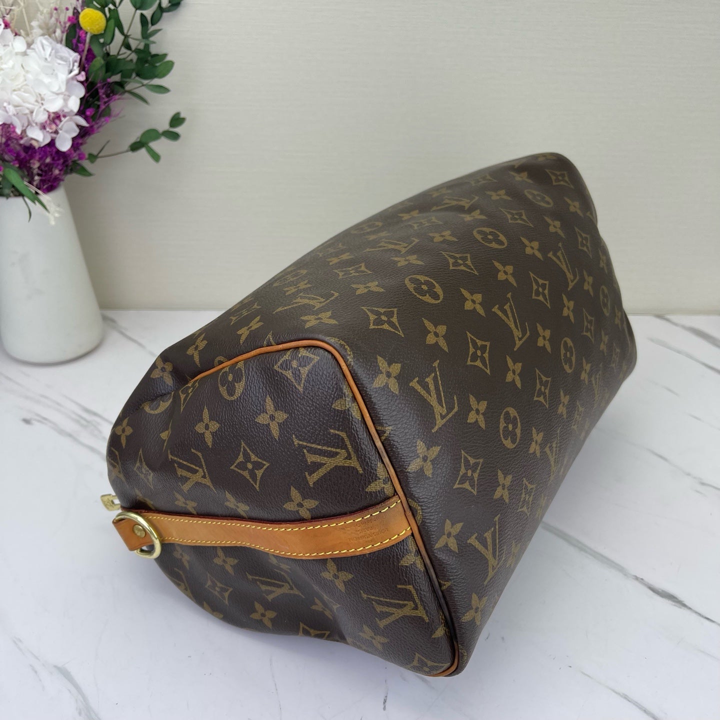 Louis Vuitton - Speedy - Synthetic - Brown - (medium)