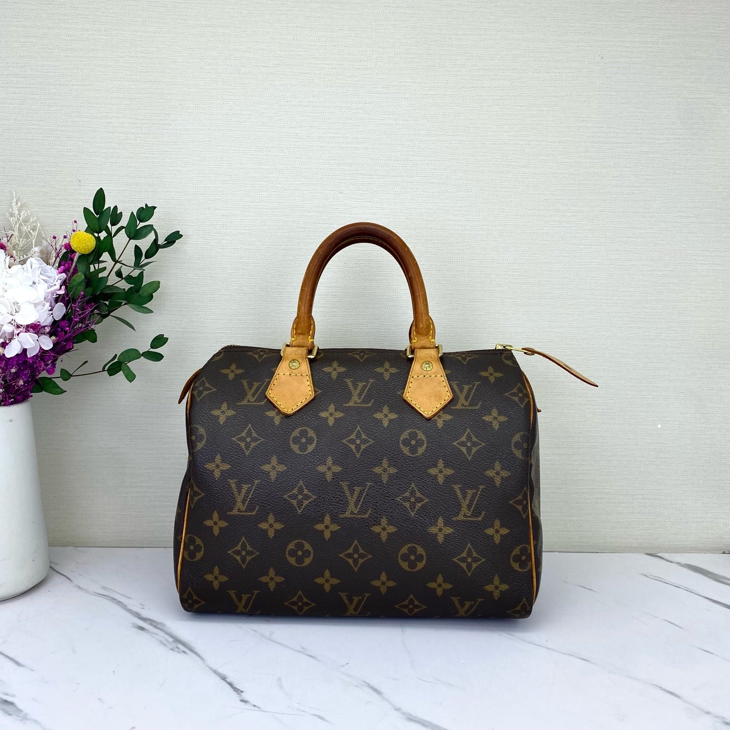 Louis Vuitton - Speedy - Synthetic - Brown - (mini)