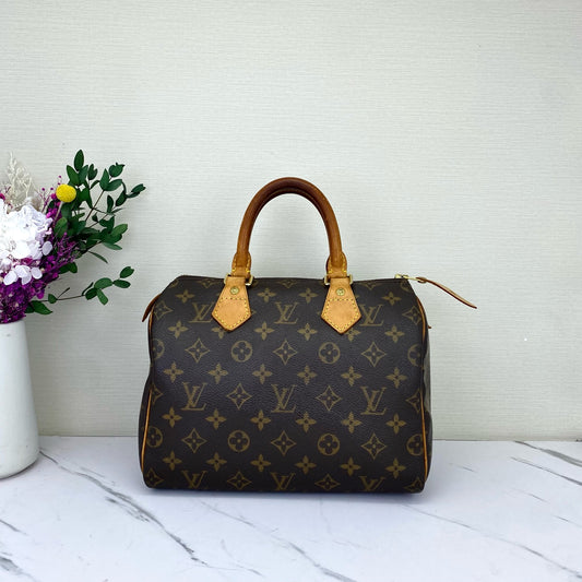 Louis Vuitton - Speedy - Synthetic - Brown - (mini)