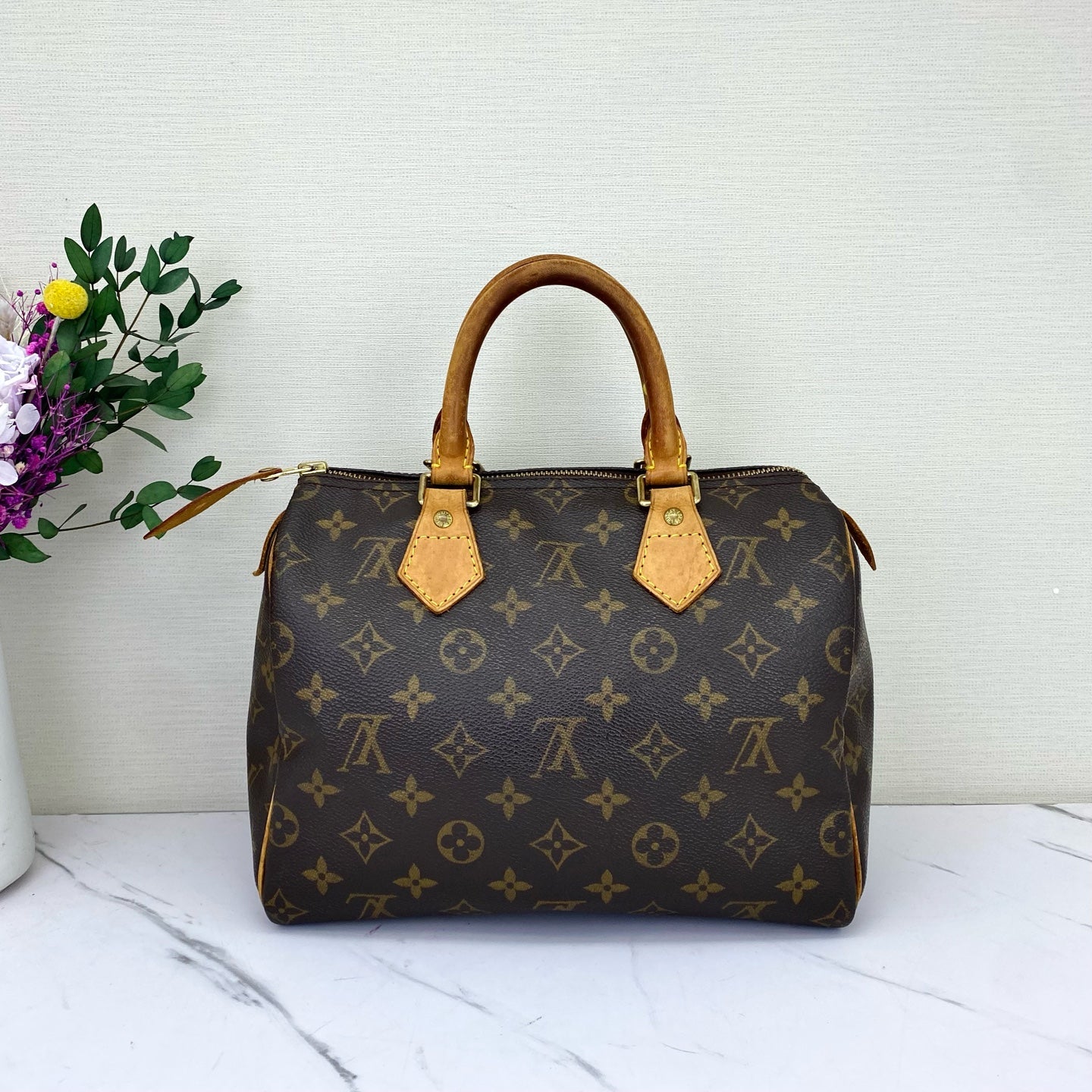 Louis Vuitton - Speedy - Synthetic - Brown - (mini)