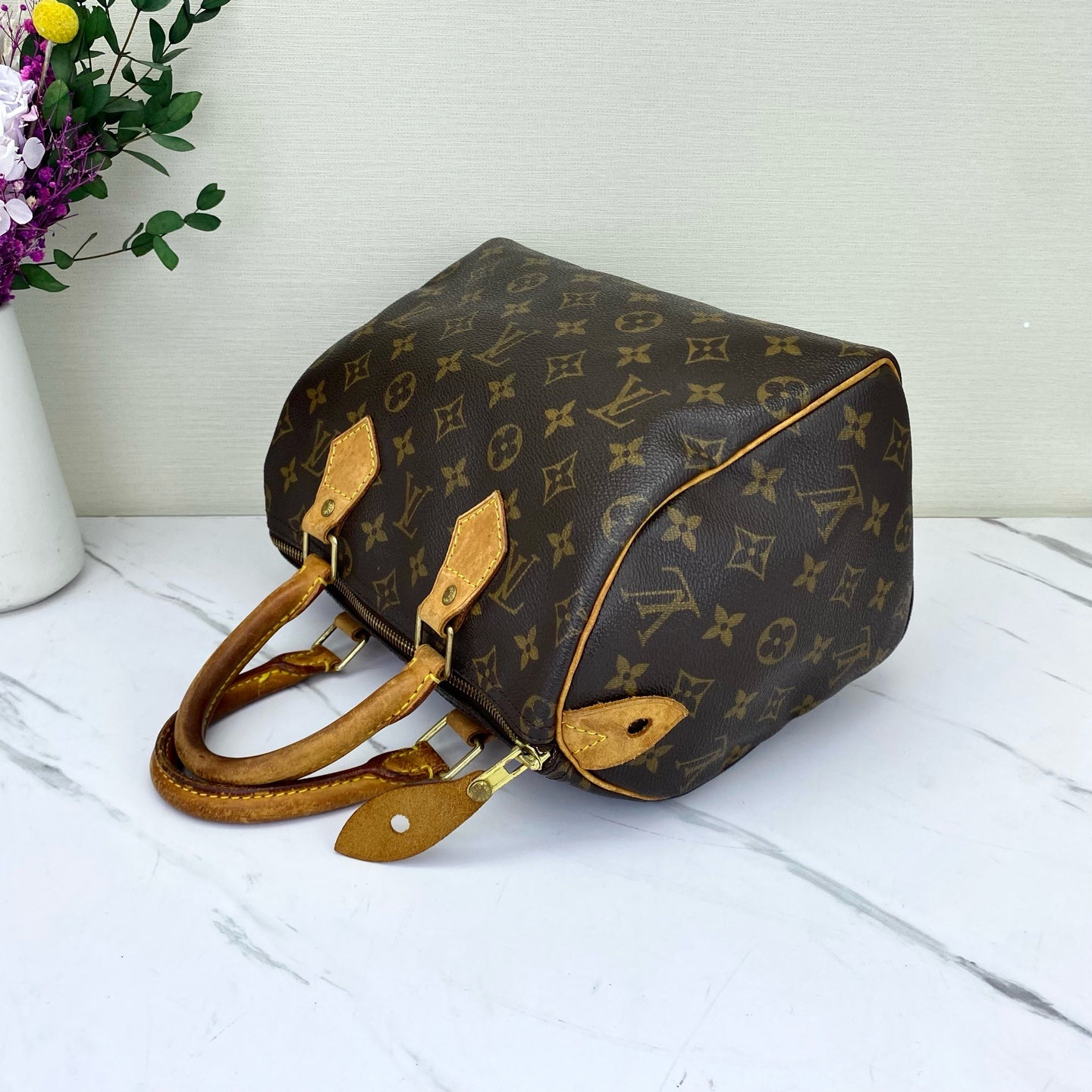 Louis Vuitton - Speedy - Synthetic - Brown - (mini)