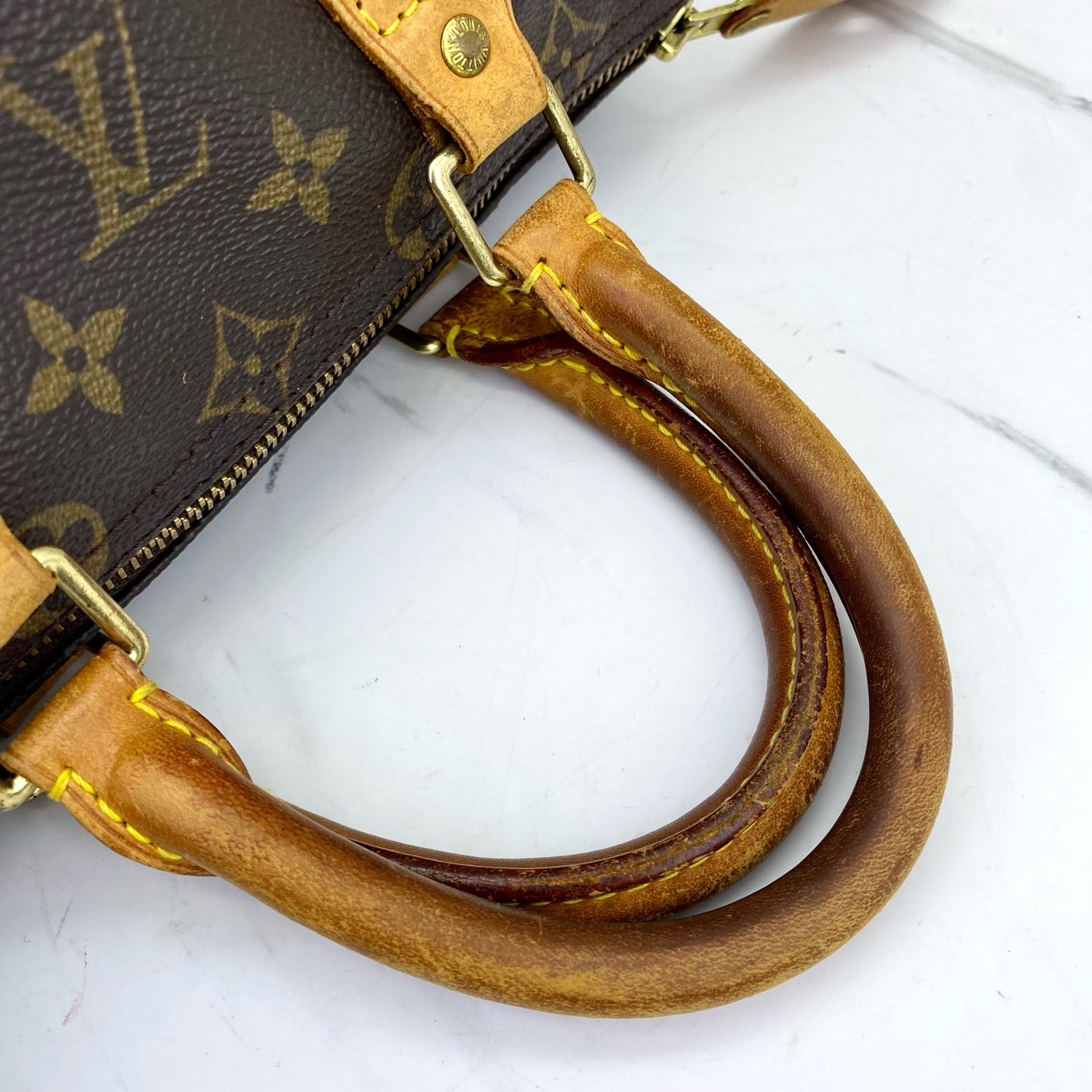 Louis Vuitton - Speedy - Synthetic - Brown - (mini)