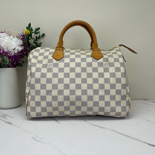 Louis Vuitton - Speedy - Synthetic - White - (medium)