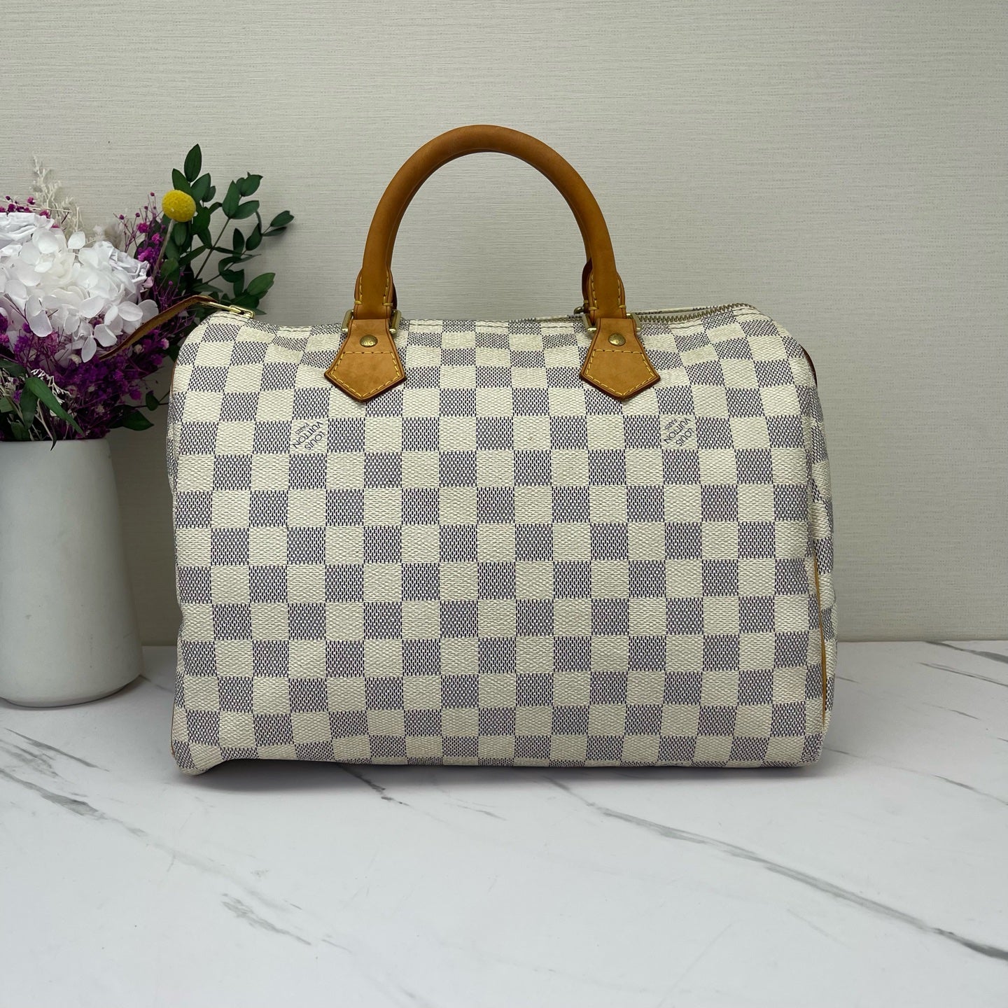 Louis Vuitton - Speedy - Synthetic - White - (medium)