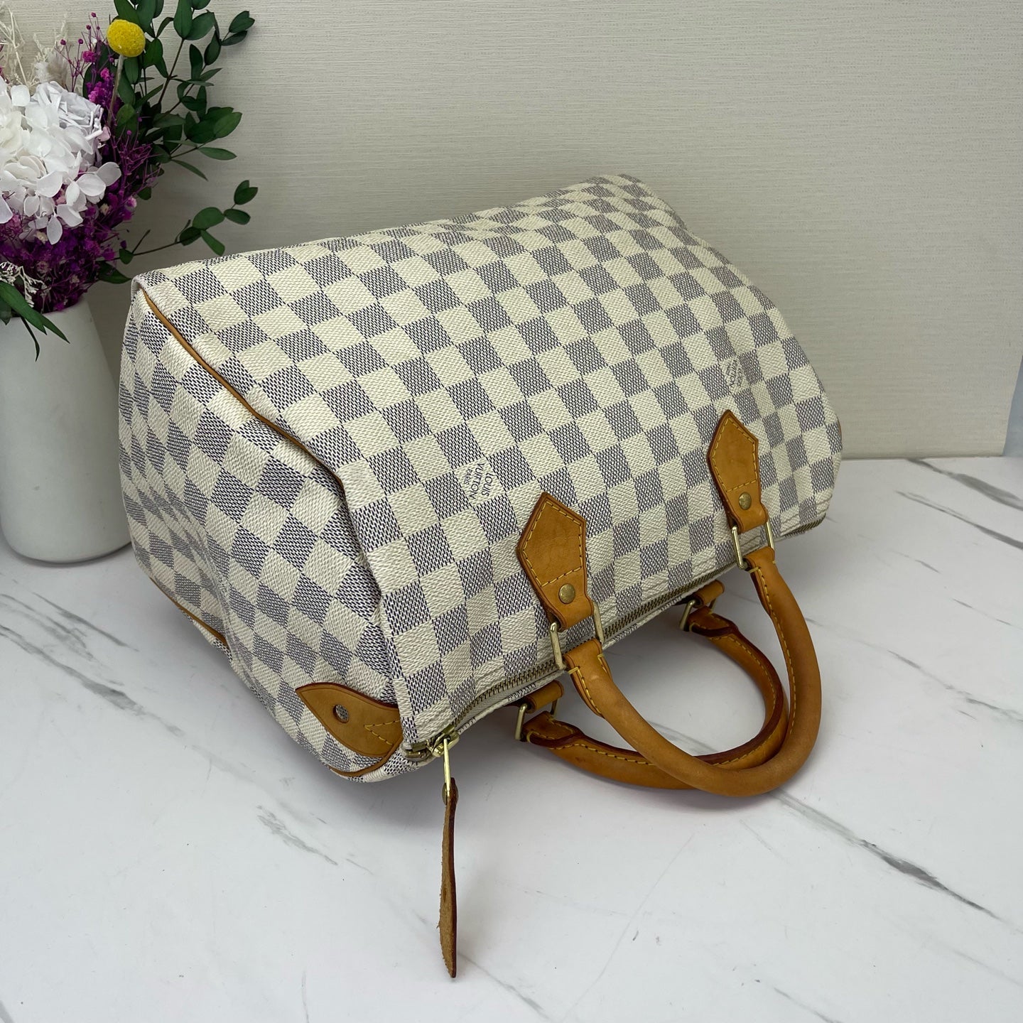 Louis Vuitton - Speedy - Synthetic - White - (medium)