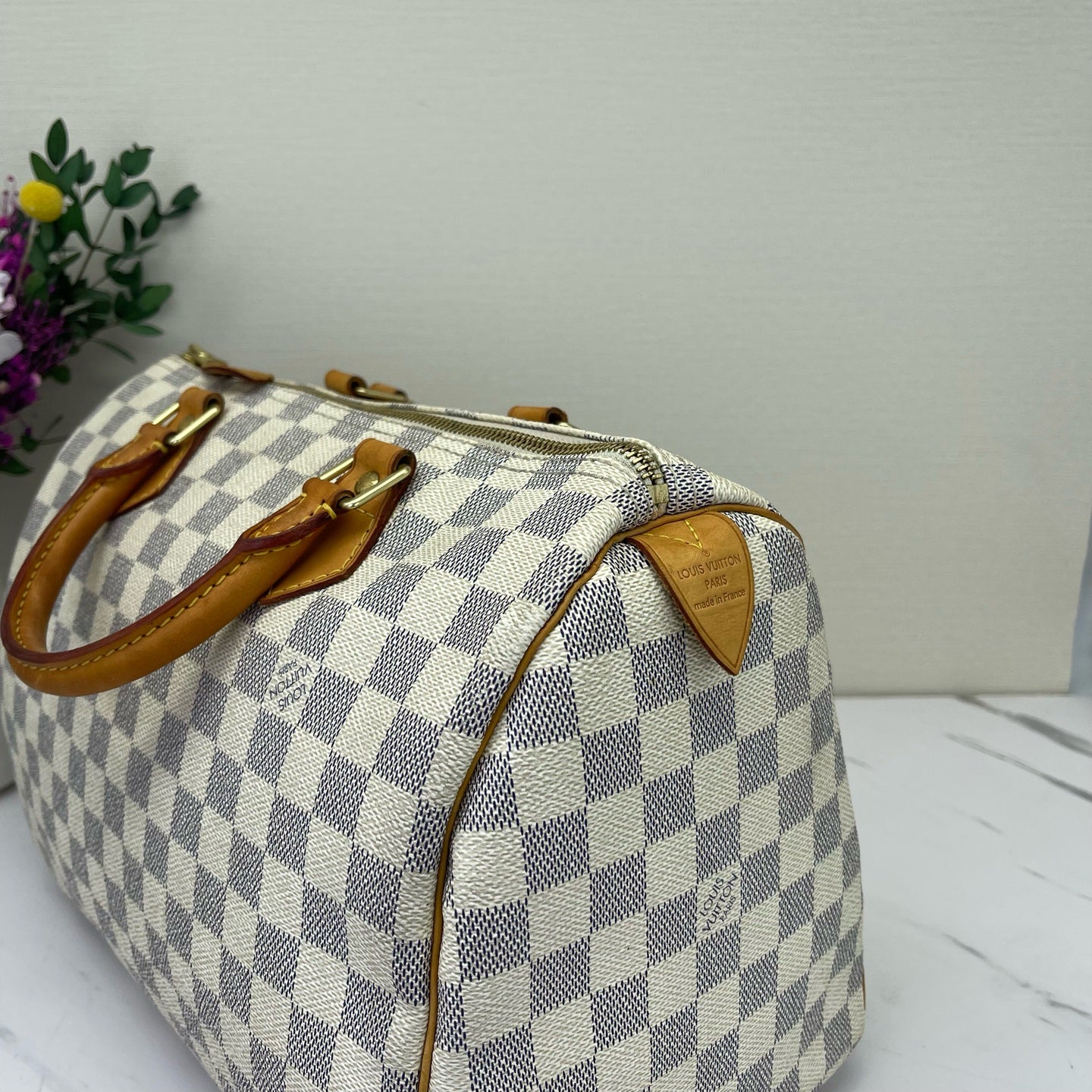 Louis Vuitton - Speedy - Synthetic - White - (medium)