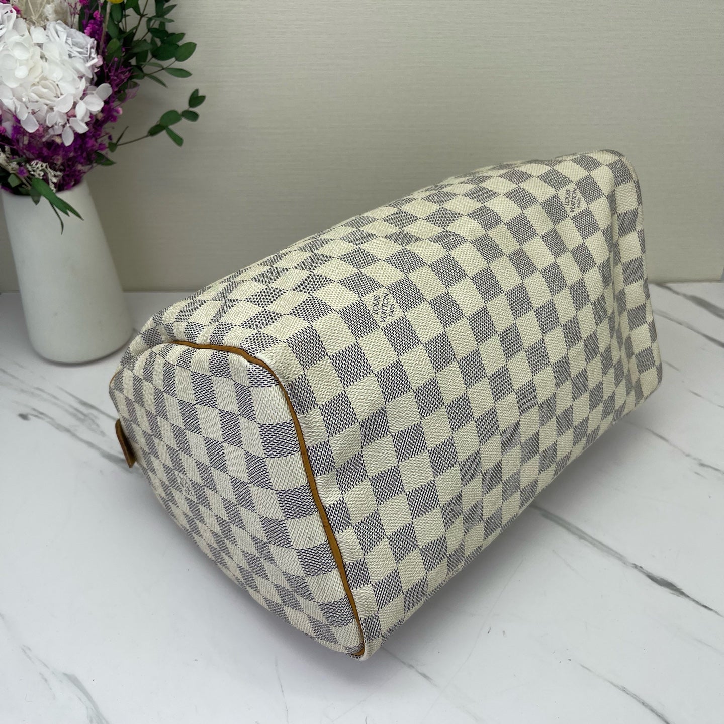 Louis Vuitton - Speedy - Synthetic - White - (medium)