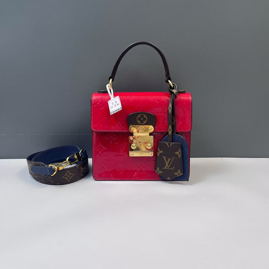Louis Vuitton - Spring Street - Patent Monogram Vernis leather, Monogram canvas, Epi leather - Red, Brown, Navy - (Small)
