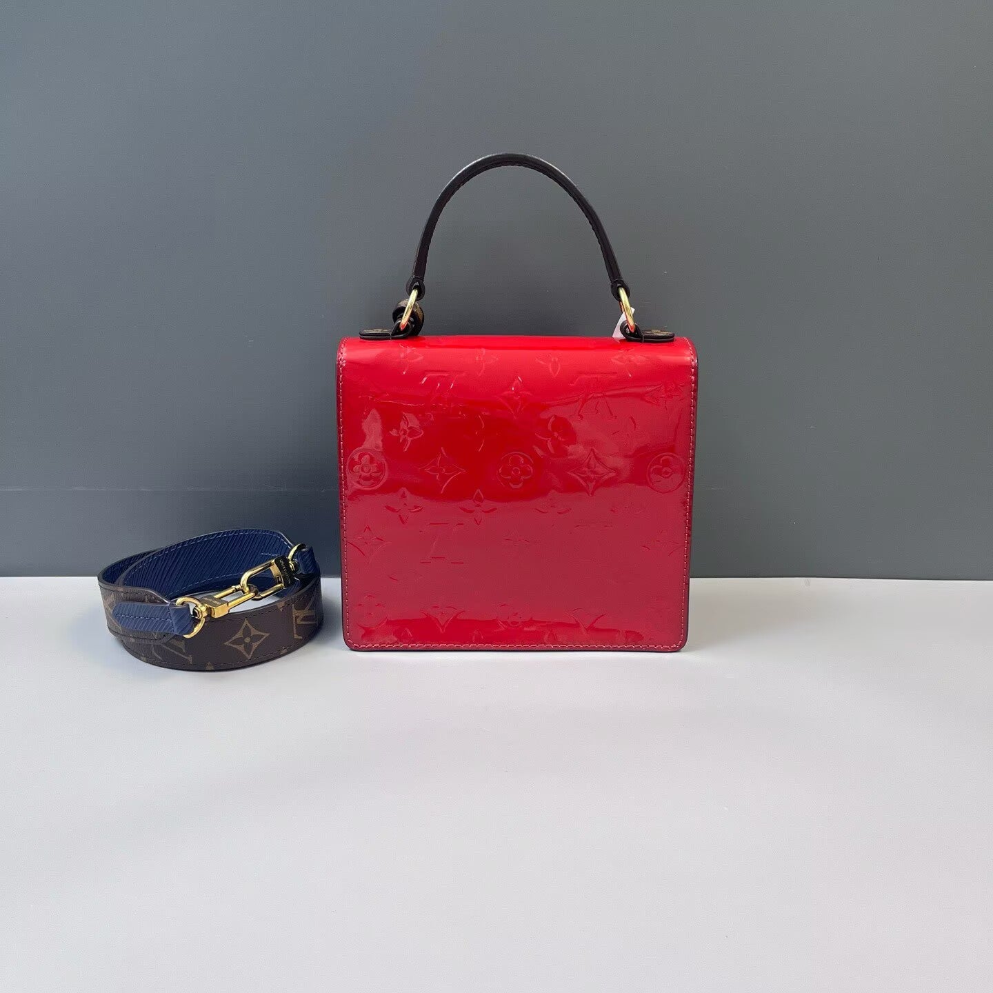Louis Vuitton - Spring Street - Patent Monogram Vernis leather, Monogram canvas, Epi leather - Red, Brown, Navy - (Small)