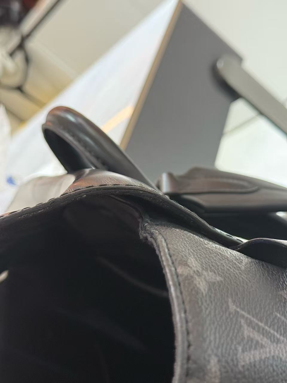 Louis Vuitton - Steamer Backpack - Monogram Eclipse coated canvas with cowhide leather trim - Black - (Large)