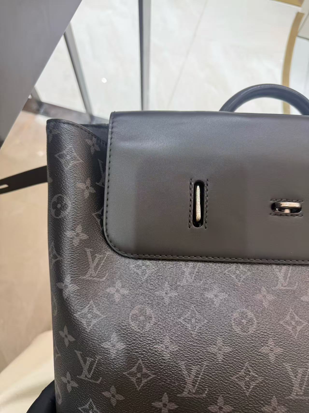 Louis Vuitton - Steamer Backpack - Monogram Eclipse coated canvas with cowhide leather trim - Black - (Large)