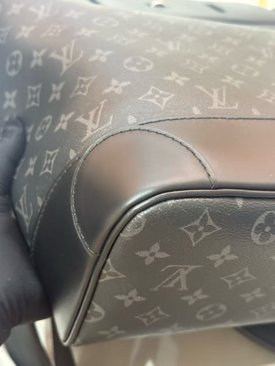 Louis Vuitton - Steamer Backpack - Monogram Eclipse coated canvas with cowhide leather trim - Black - (Large)