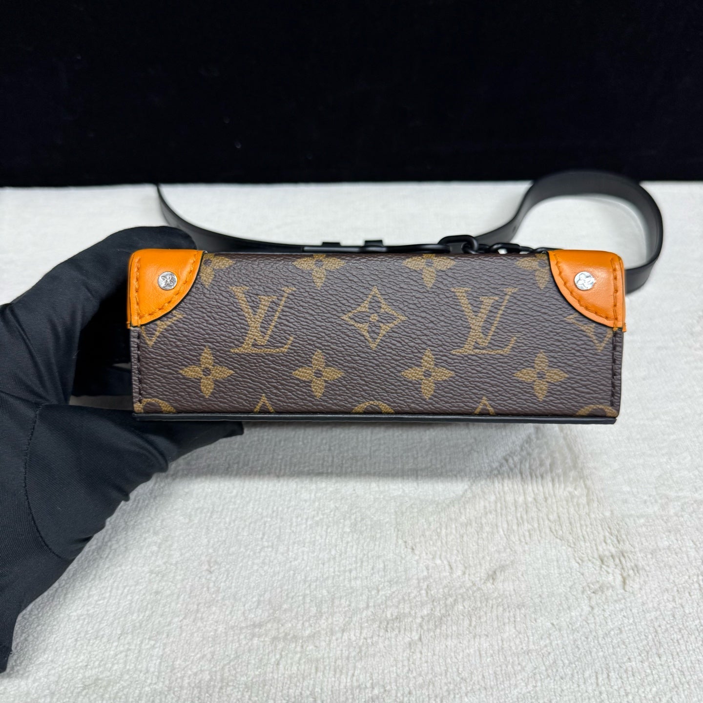 Louis Vuitton - Steamer Box Bag - Coated canvas with leather trim - Brown with Orange accents - (mini)