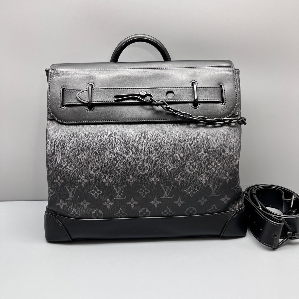 Louis Vuitton - Steamer Briefcase - Leather - Black