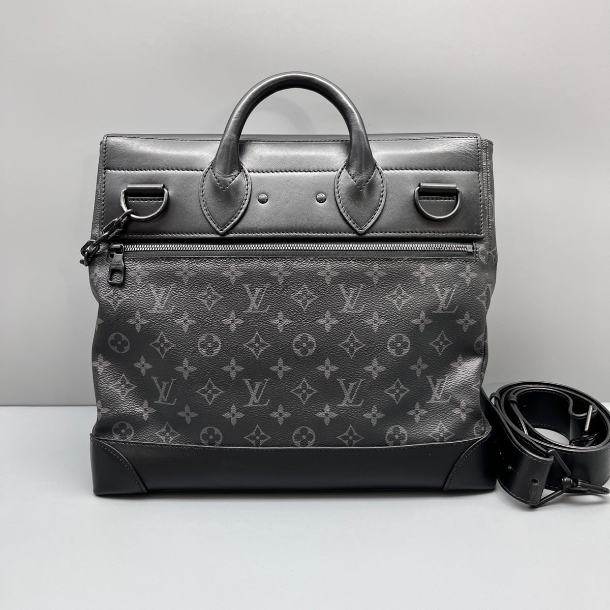 Louis Vuitton - Steamer Briefcase - Leather - Black