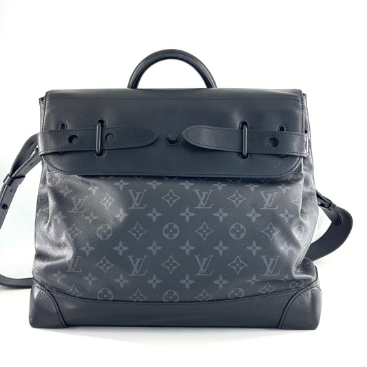 Louis Vuitton - Steamer - Leather - Black - (medium)