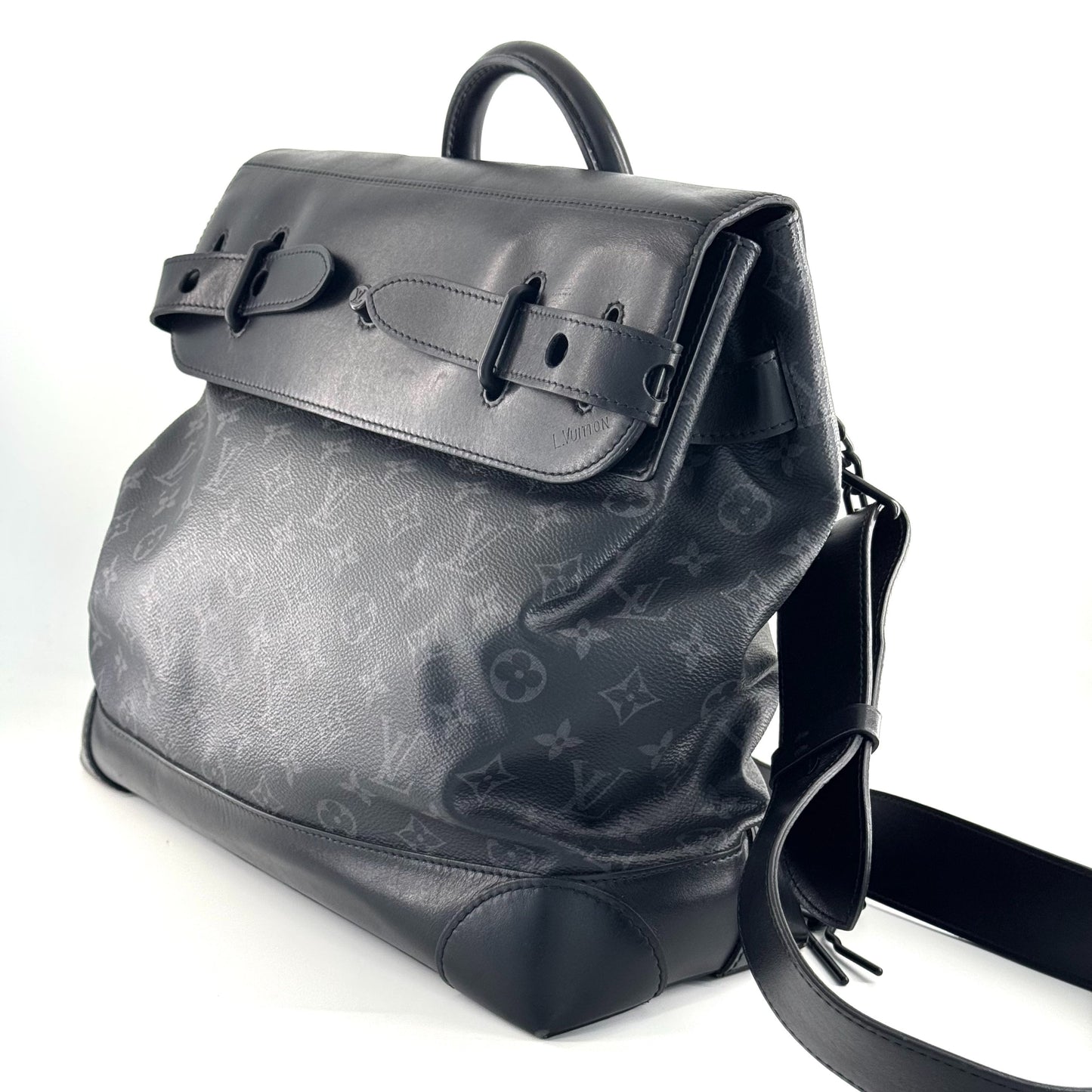 Louis Vuitton - Steamer - Leather - Black - (medium)