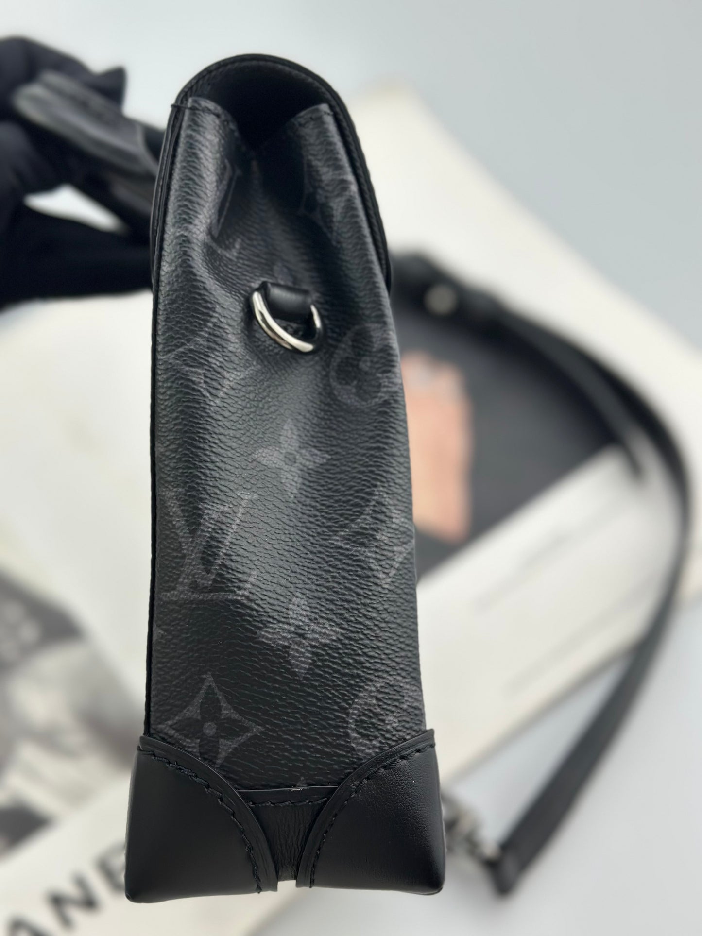 Louis Vuitton - Steamer Nano - Monogram Eclipse coated canvas with leather trim - Black - (mini)